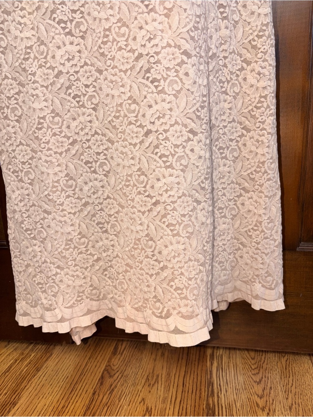 Tall maxi full slip floral lace liner bridal gown formal skirt extender - Picture 2 of 9